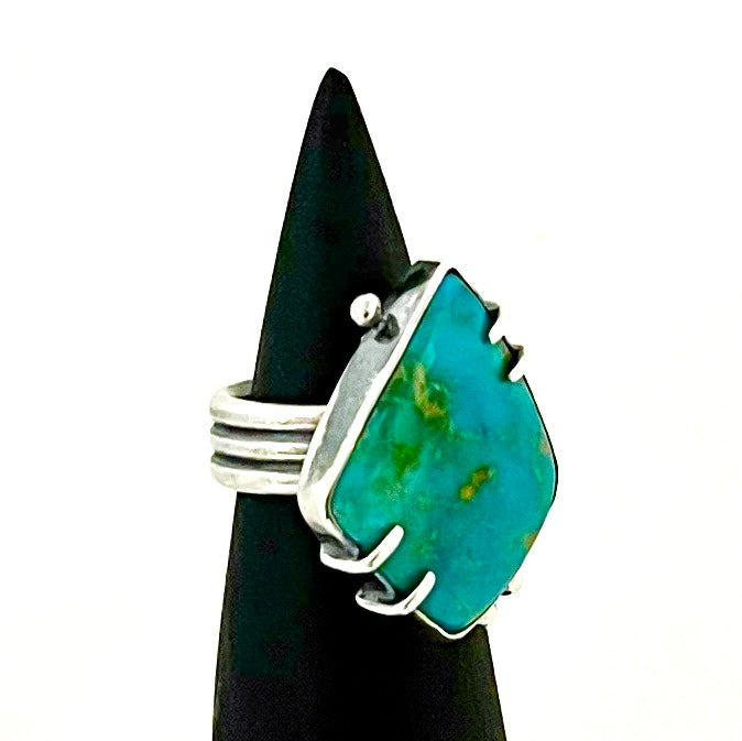 Kingman Turquoise Pronged Ring