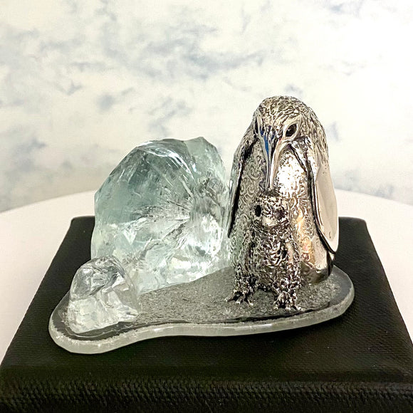 Sterling Silver Penguin & Baby