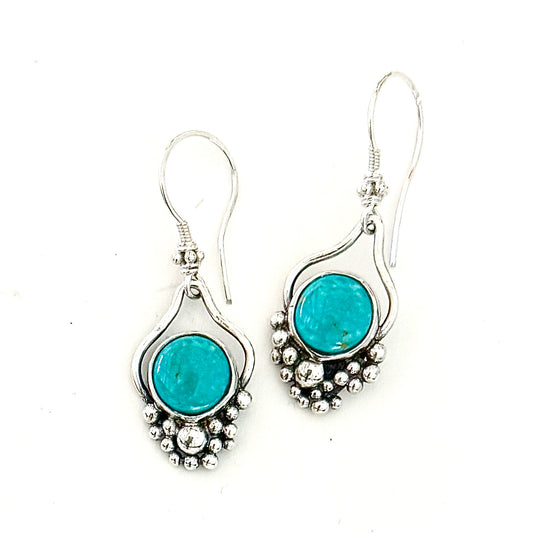 Sterling & Turquoise Bobble Earrings