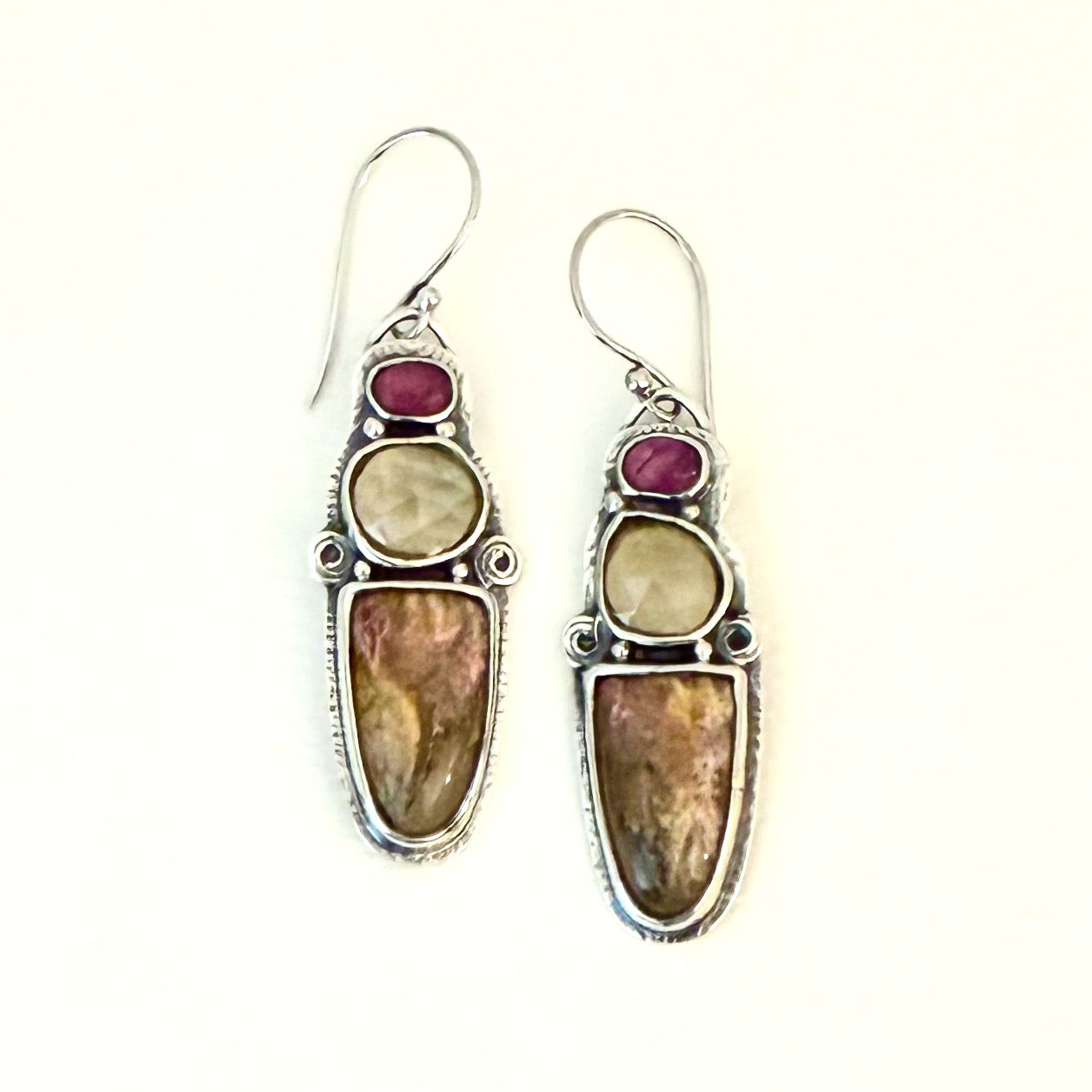 Regency Rose & Citrine Earrings