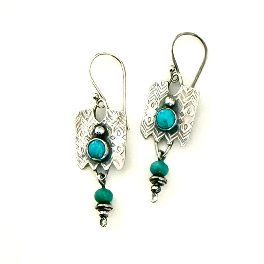 Sterling & Turquoise Dangle Earrings