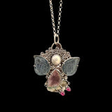 Aquamarine Angel Necklace