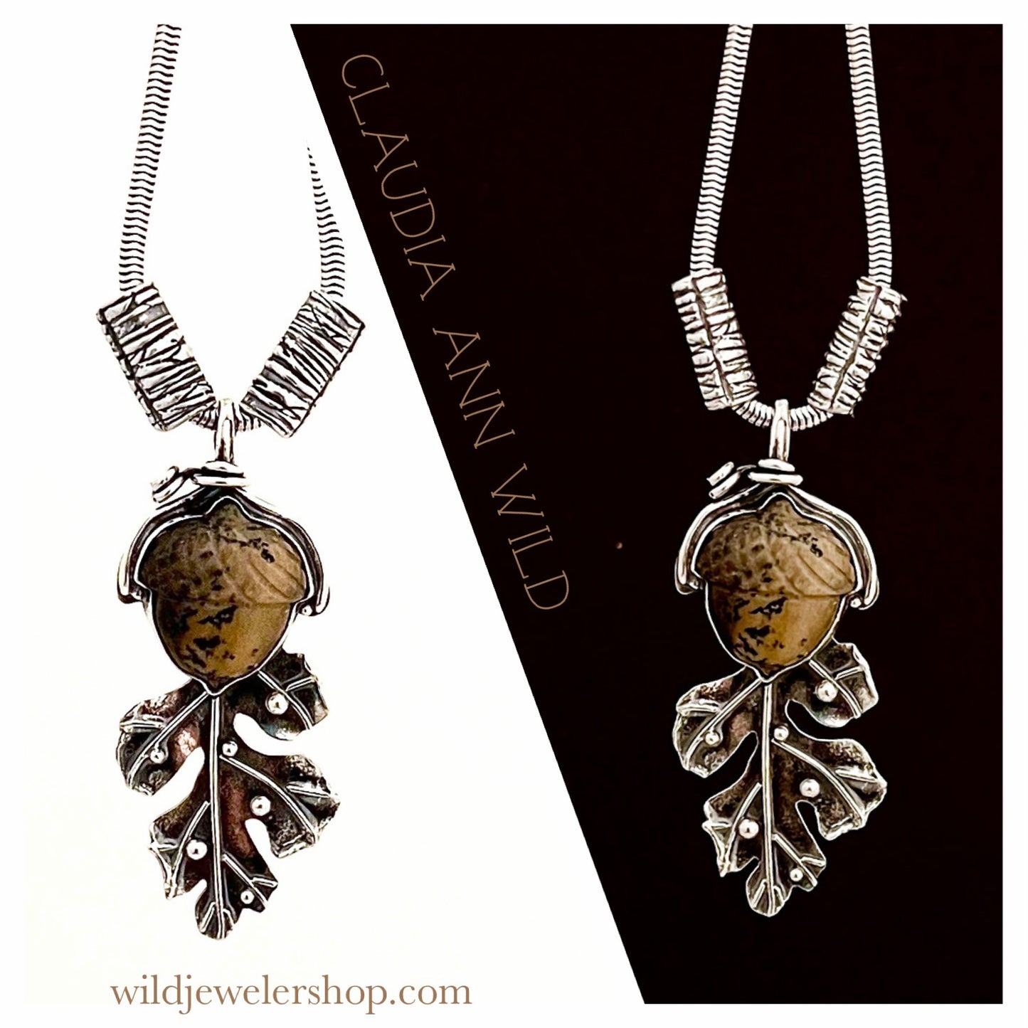 Sterling Oak Leaf Necklace