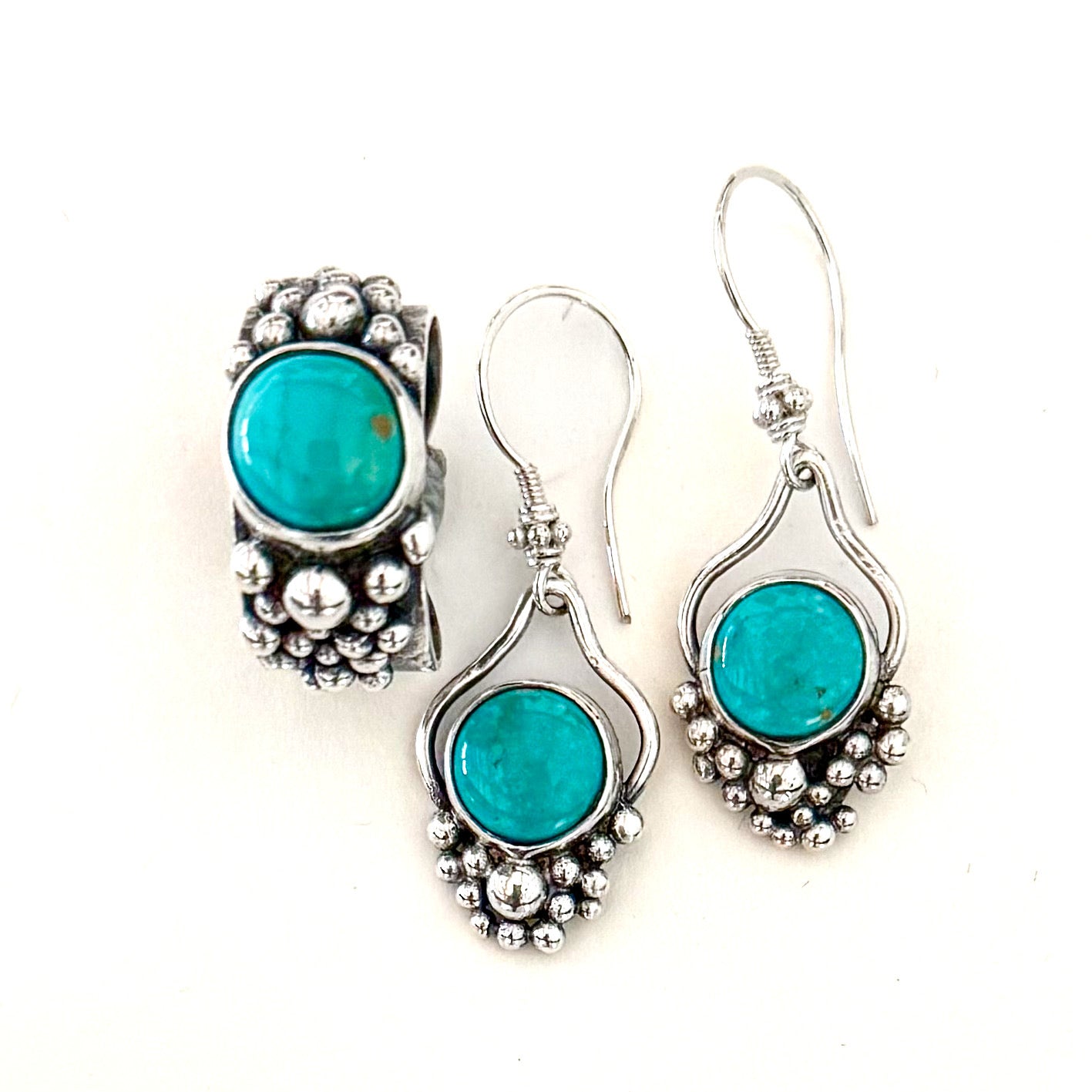 Sterling & Turquoise Bobble Earrings