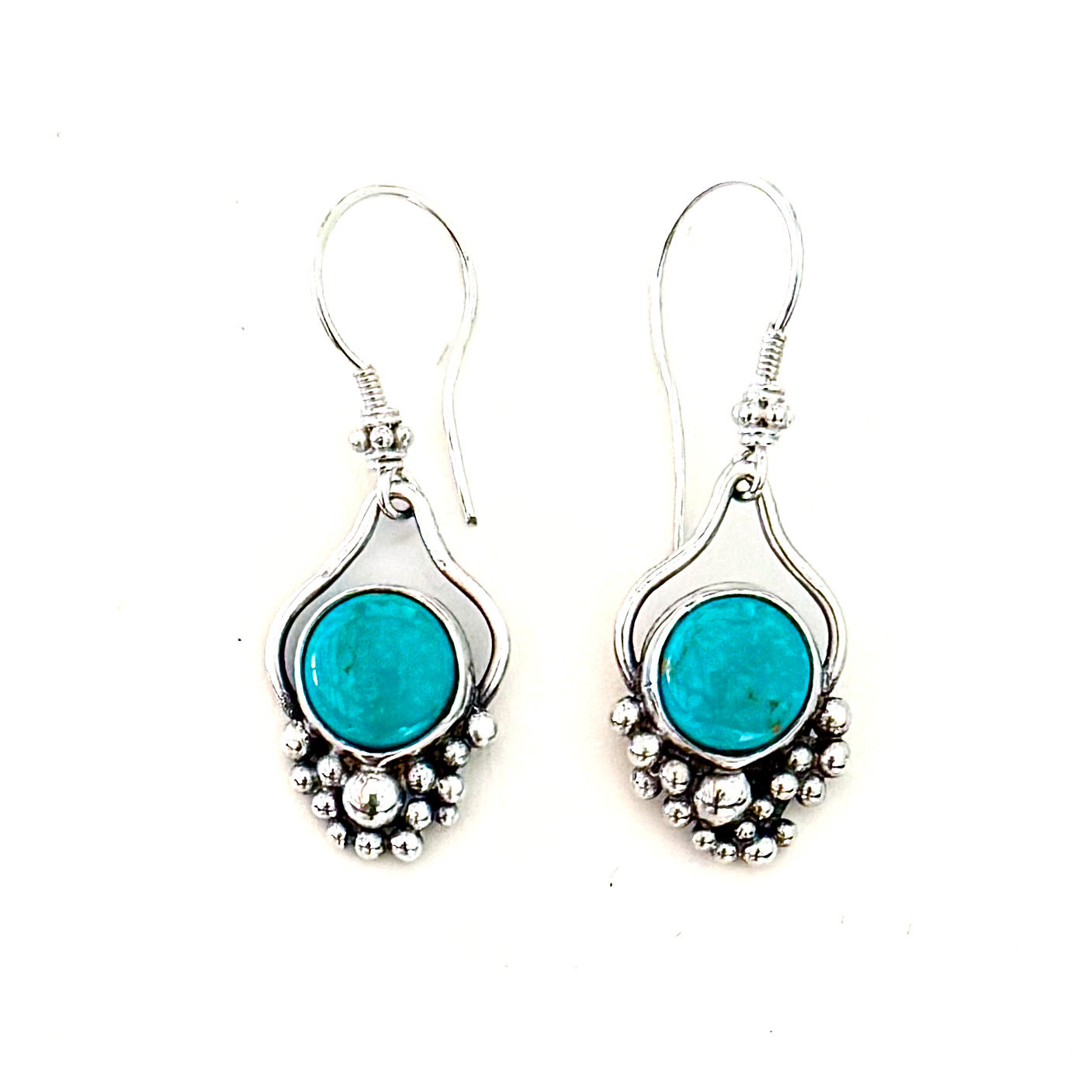 Sterling & Turquoise Bobble Earrings