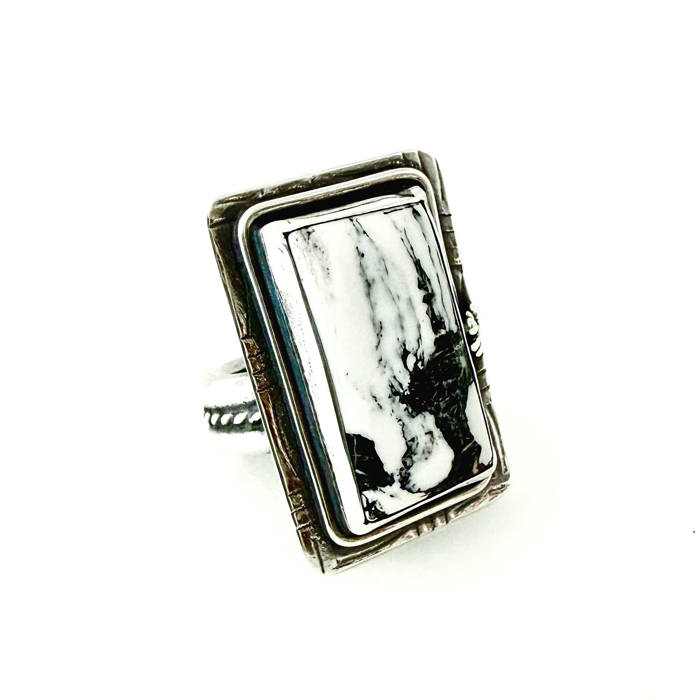 White Buffalo Chunky Ring