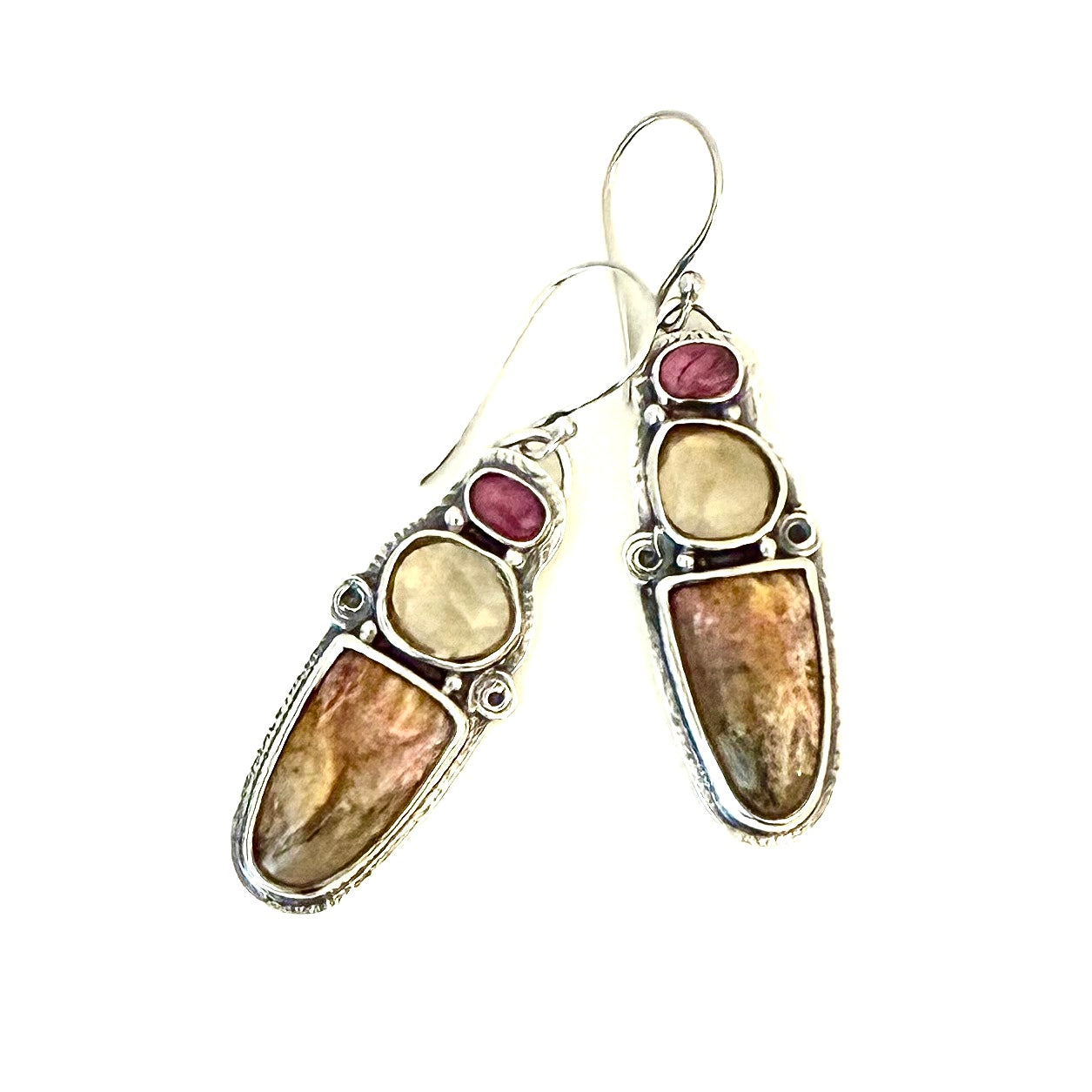 Regency Rose & Citrine Earrings