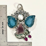 Aquamarine Angel Necklace