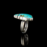 Contemporary Kingman Turquoise Ring