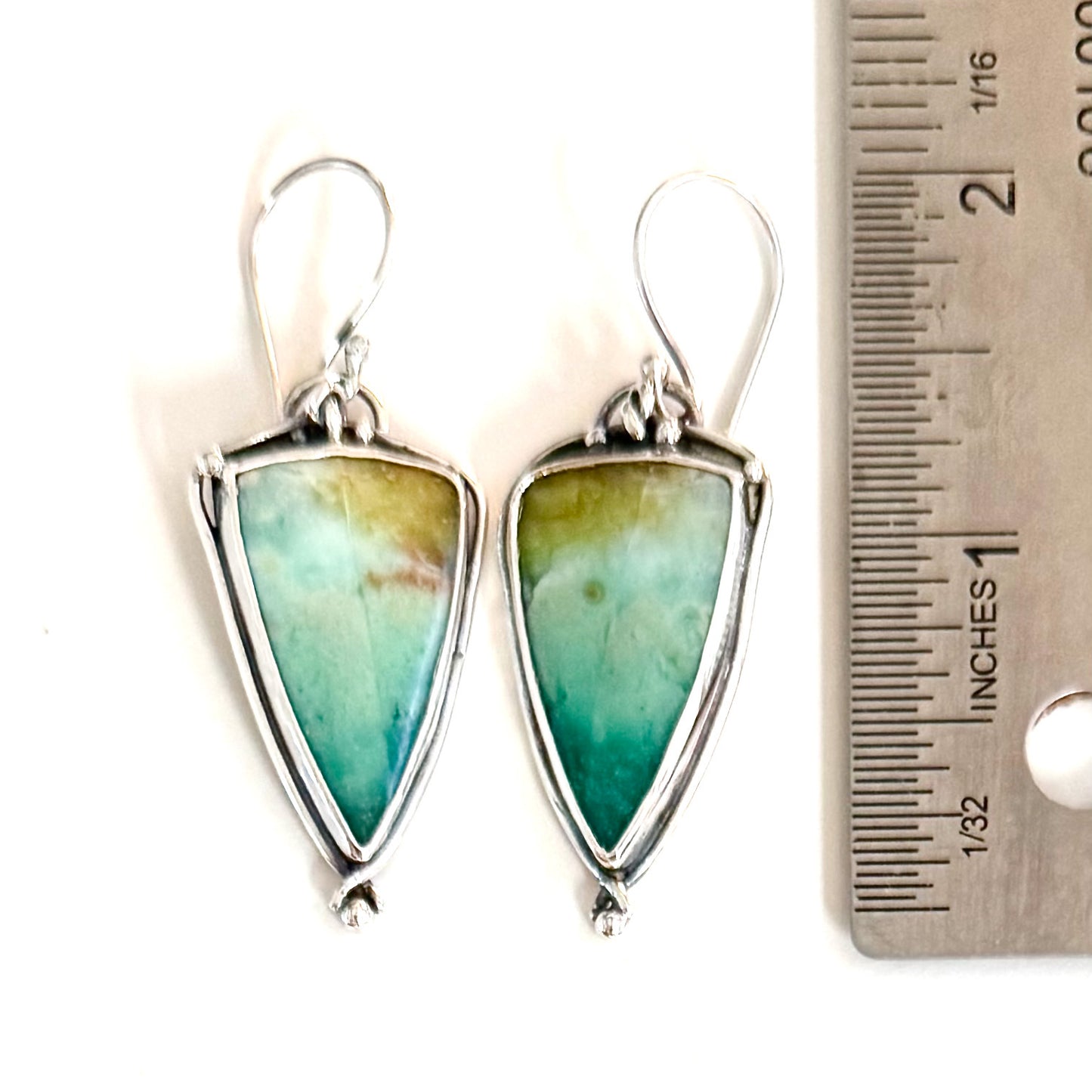 Opalized Wood Knots & Drop Earrings
