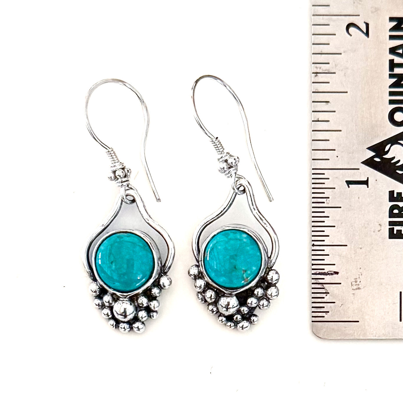 Sterling & Turquoise Bobble Earrings