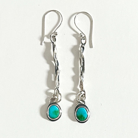 Sonoran Gold Turquoise Dangle Earrings