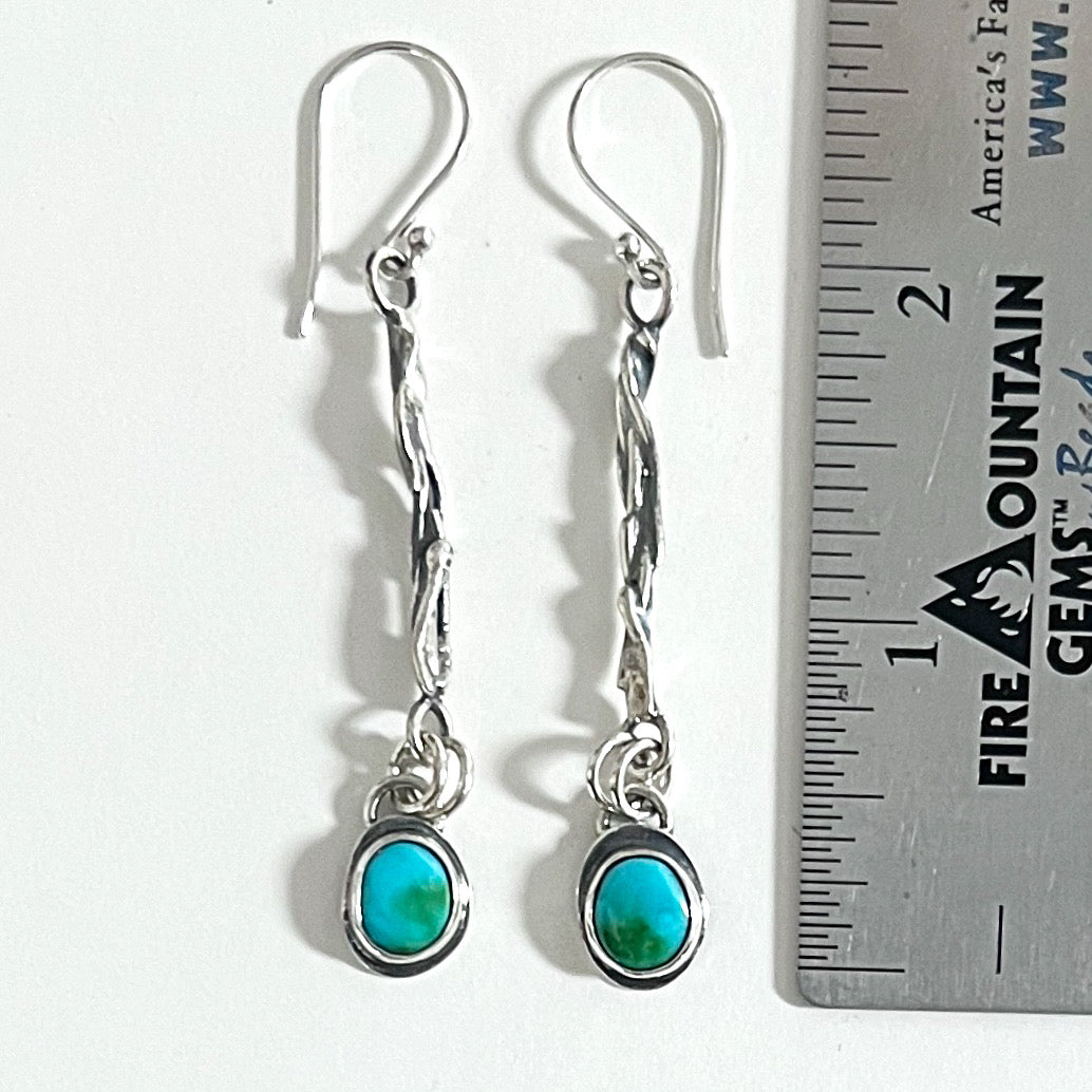 Sonoran Gold Turquoise Dangle Earrings