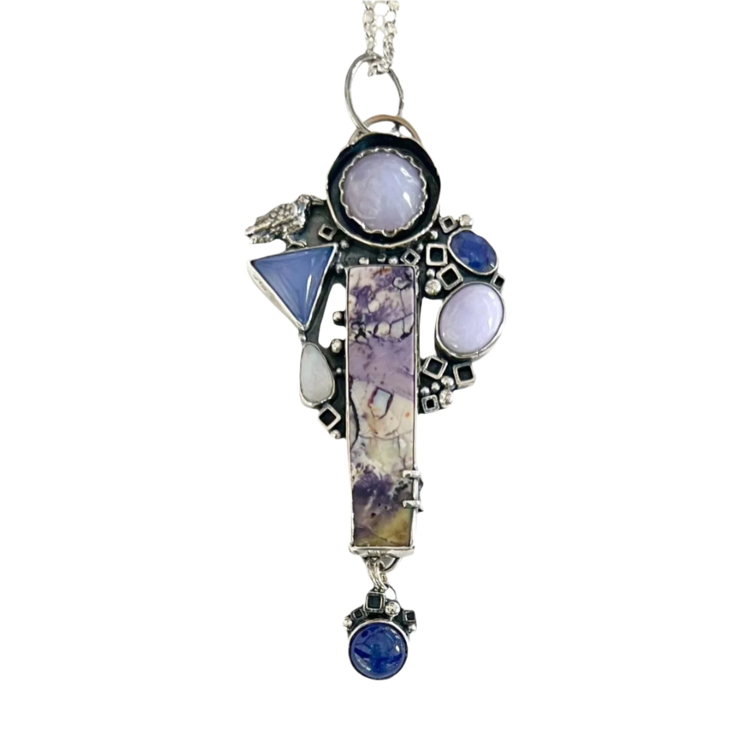 Lavender Jade & Tiffany Necklace