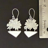 White Buffalo Owl Wing Earrings