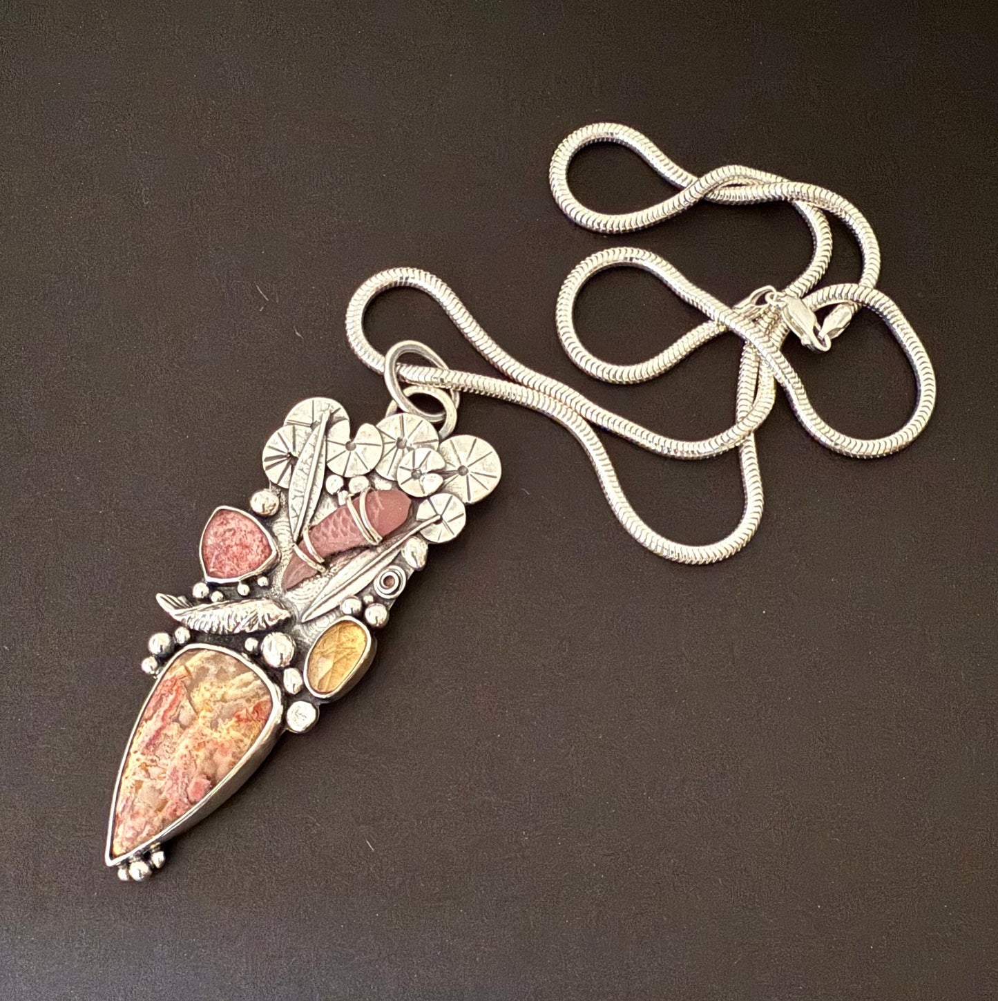 Regency Rose & Citrine Earrings