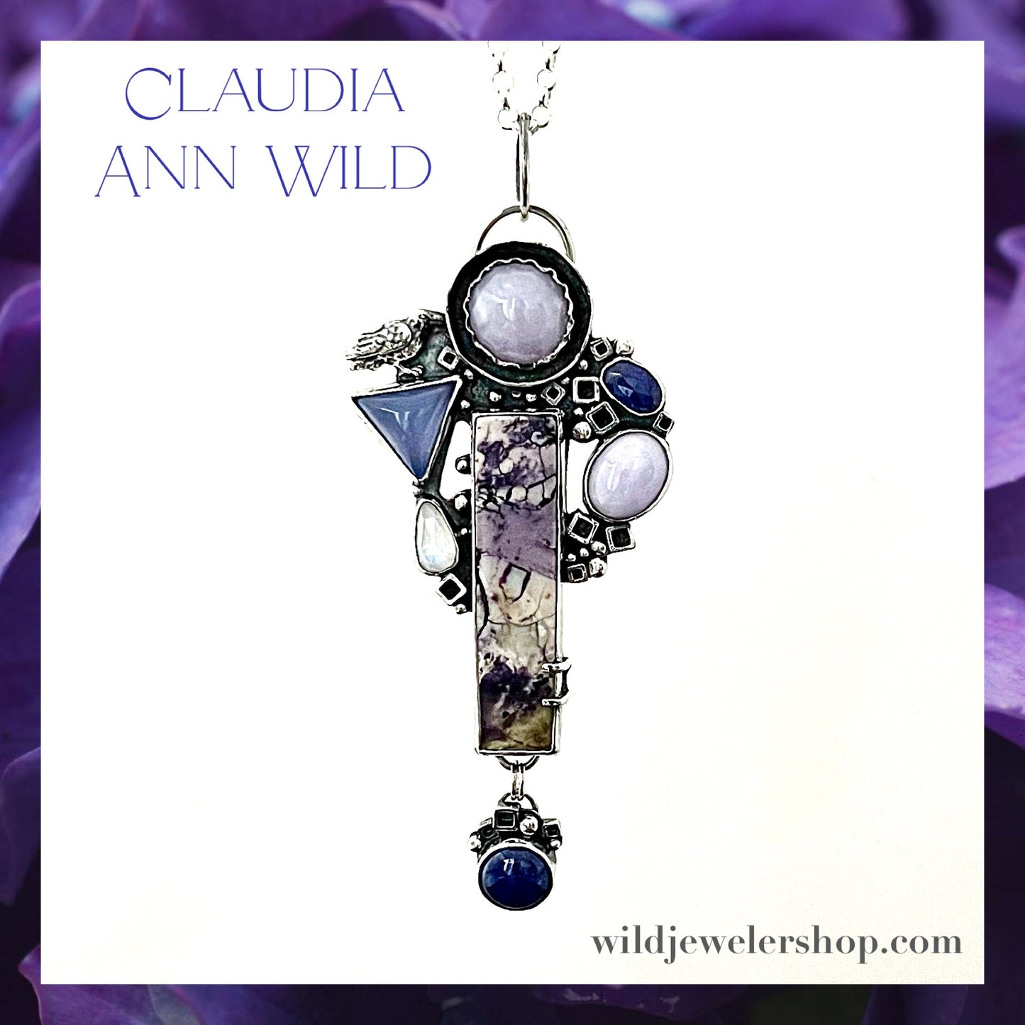 Lavender Jade & Tiffany Necklace