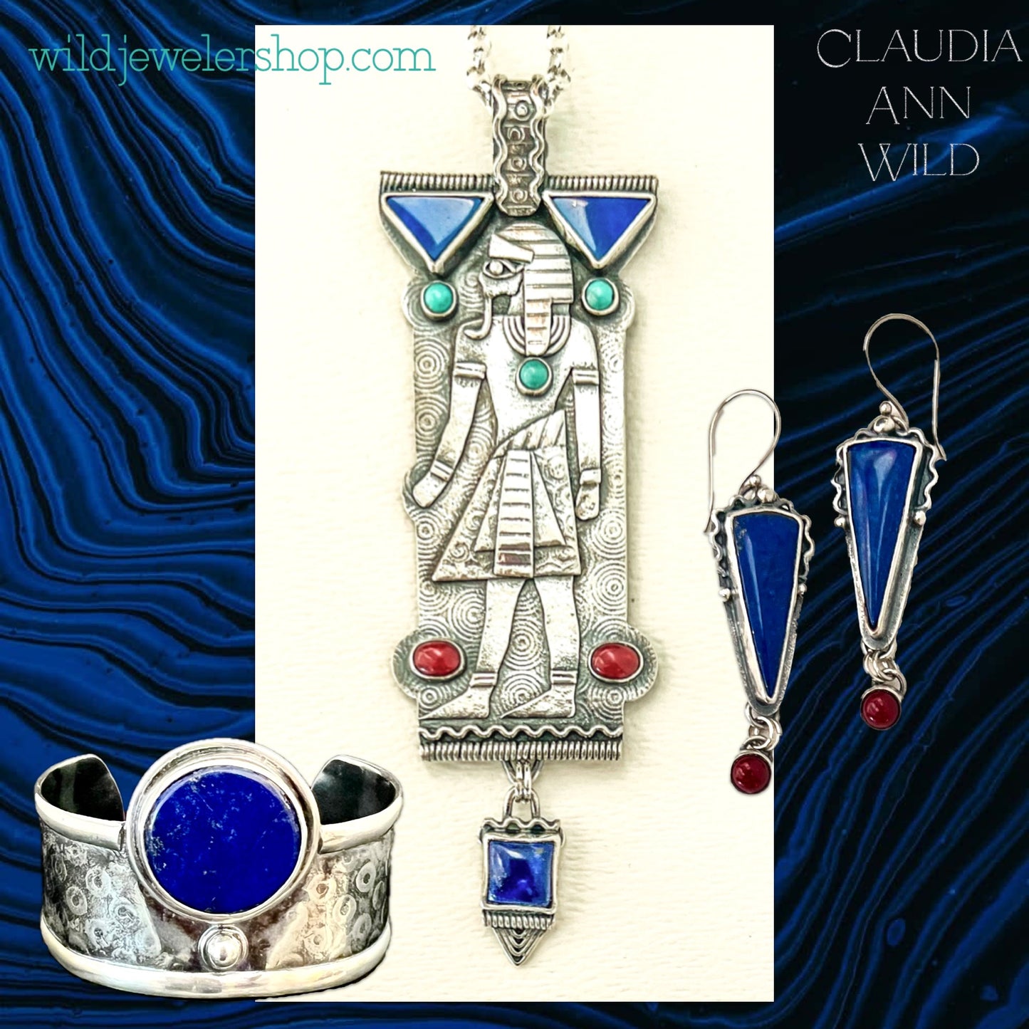 Ancient Egyptian Lapis Necklace