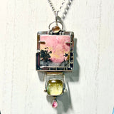 Rhodonite and Citrine Picture Necklace