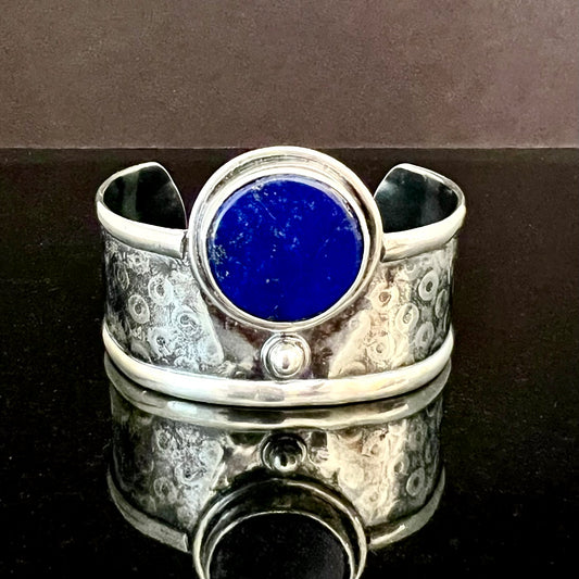 Lapis Egyptian Cuff Bracelet