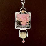 Rhodonite and Citrine Picture Necklace