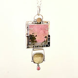 Rhodonite and Citrine Picture Necklace