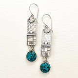 Cloud Mountain Turquoise Earrings