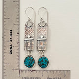 Cloud Mountain Turquoise Earrings