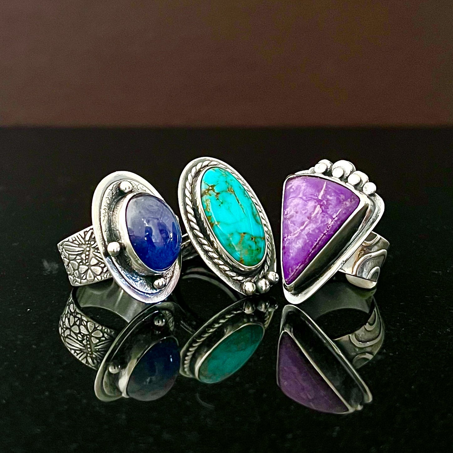 Pinky Purple Sugilite Ring