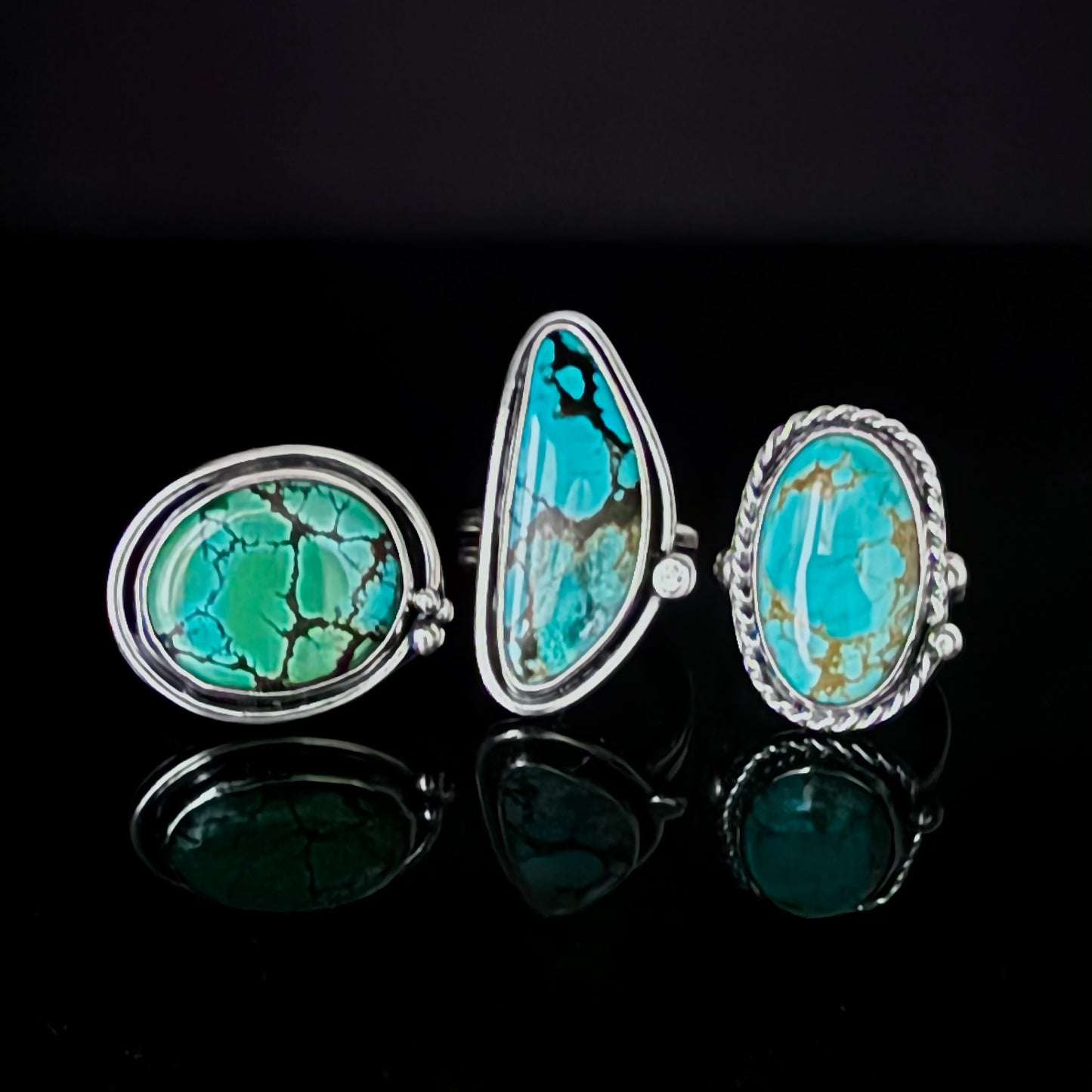 Cowboy Kingman Turquoise Ring
