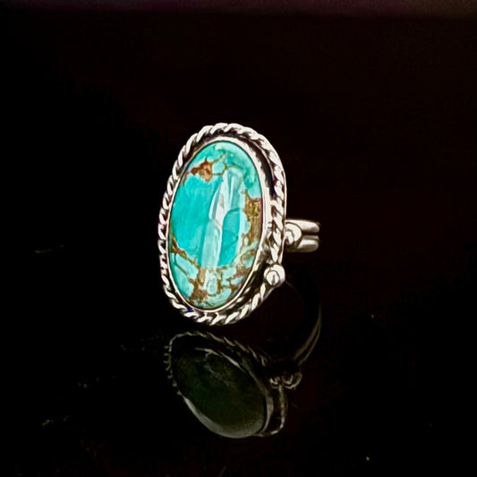 Cowboy Kingman Turquoise Ring