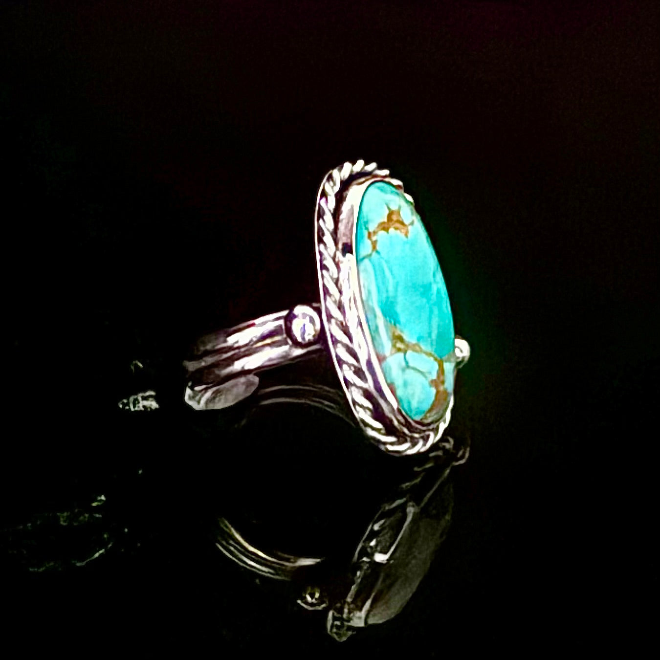 Cowboy Kingman Turquoise Ring